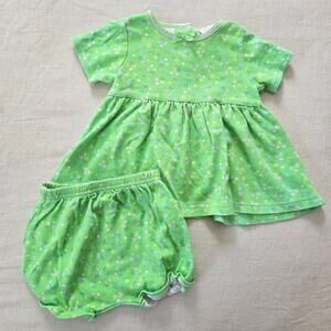 Vintage Green Floral 2-Piece Set 3-6 months